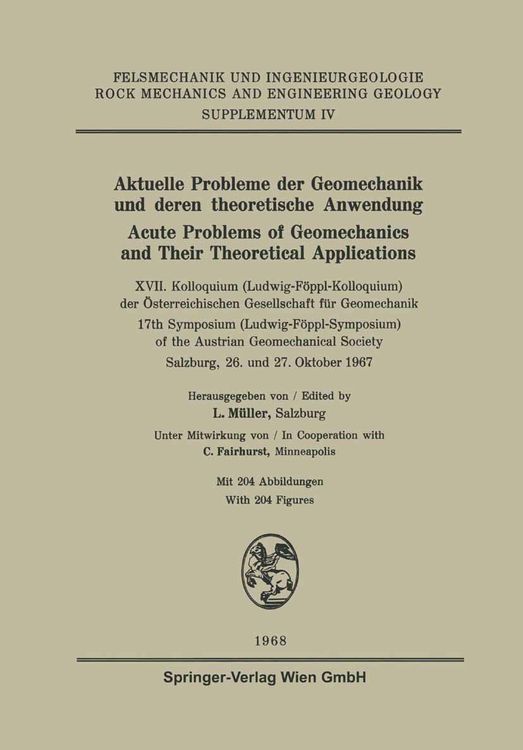 Produktbild: Aktuelle Probleme der Geomechanik und Deren theoretische Anwendung / Acute Problems of Geomechanics and Their Theoretical Applications