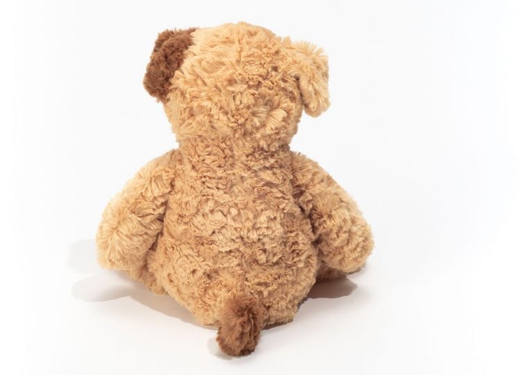 Produktbild: Teddy Hermann 93918 - Schlenkerhund Spotty, braun, 32 cm