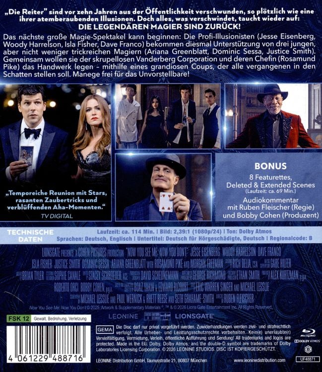 Produktbild: Die Unfassbaren 3 - Now you see me