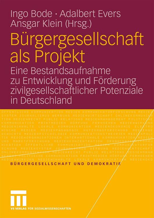 Produktbild: B&uuml;rgergesellschaft als Projekt