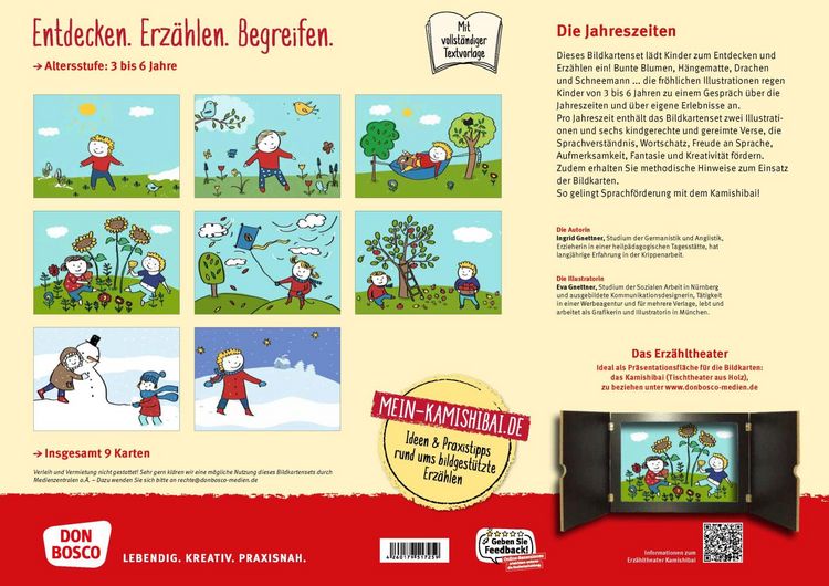 Produktbild: Die Jahreszeiten. Kamishibai Bildkartenset