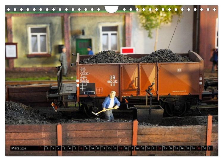 Produktbild: Kleine Bahnwelt in Spur 1 (Wandkalender 2026 DIN A4 quer), CALVENDO Monatskalender