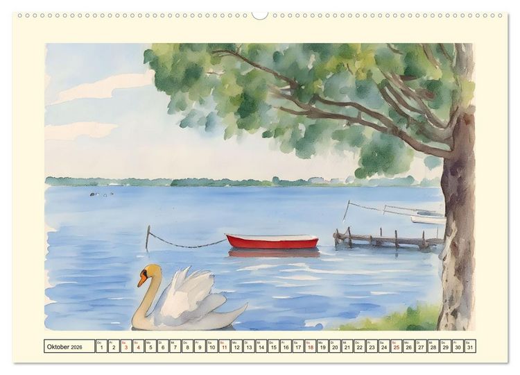 Produktbild: Schleswig-Holsteins Ostseek&uuml;ste (hochwertiger Premium Wandkalender 2026 DIN A2 quer), Kunstdruck in Hochglanz