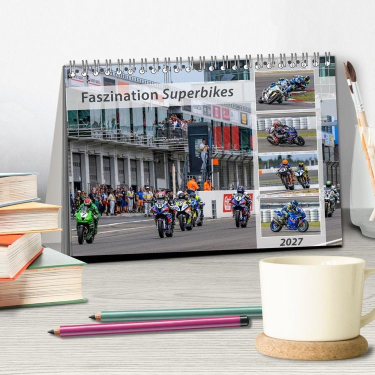 Produktbild: Faszination Superbikes (Tischkalender 2027 DIN A5 quer), CALVENDO Monatskalender