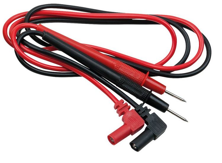 Produktbild: KS Tools 150.0927 Sicherheits-Messleitung Lamellenstecker 4 mm Pr&uuml;fspitze 0.87 m Rot-Schwarz 1 St.