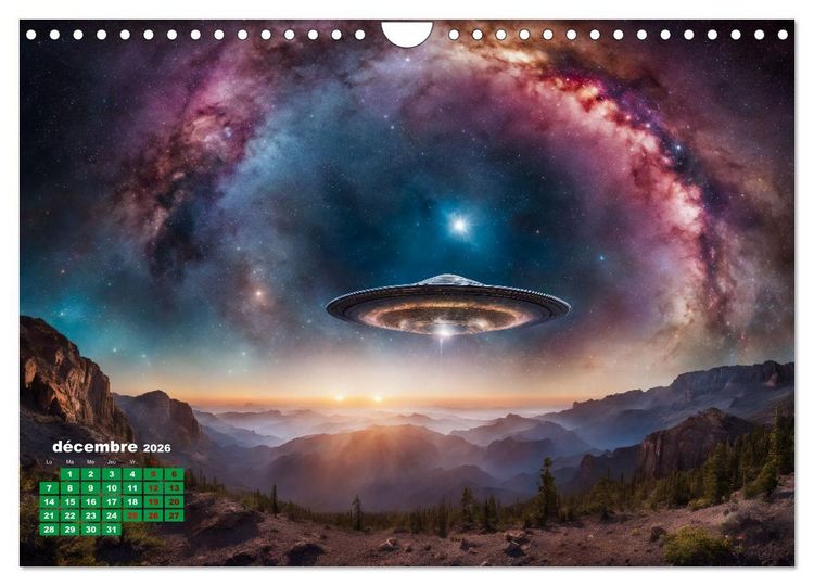 Produktbild: &Agrave; travers l'univers-L'incroyable voyage (Calendrier mural 2026 DIN A4 vertical), CALVENDO calendrier mensuel