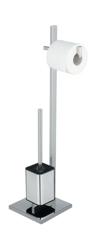 Produktbild: Stand WC-Garnitur Mod. Quadro, aus Edelstahl