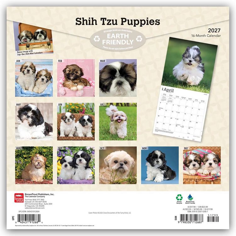 Produktbild: Shih Tzu Puppies &ndash; Shih Tzu Welpen 2027 &ndash; 16-Monatskalender