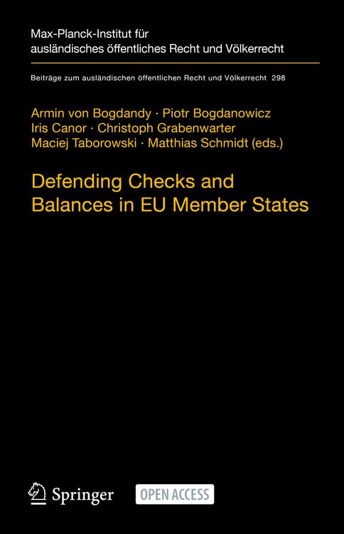 Produktbild: Defending Checks and Balances in EU Member States