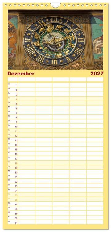 Produktbild: Familienplaner 2027 - Ulm - H&uuml;bsche Gro&szlig;stadt an der Donau mit 5 Spalten (Wandkalender, 21 x 45 cm) CALVENDO
