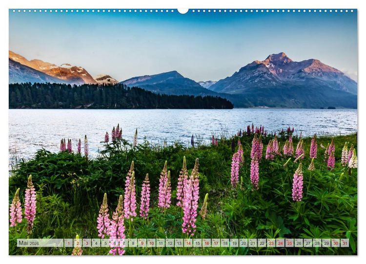 Produktbild: Silsersee Engadin (Wandkalender 2026 DIN A2 quer), CALVENDO Monatskalender