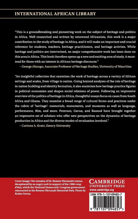 Produktbild: The Politics of Heritage in Africa