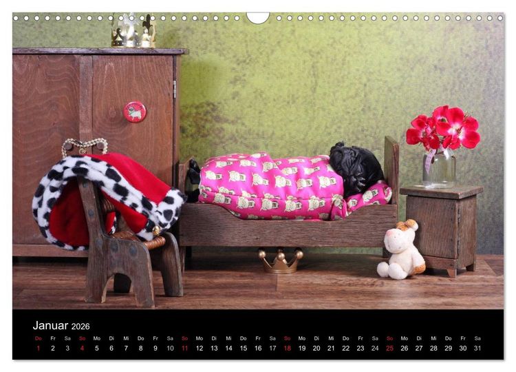 Produktbild: Der MOPS-Kalender (Wandkalender 2026 DIN A3 quer), CALVENDO Monatskalender
