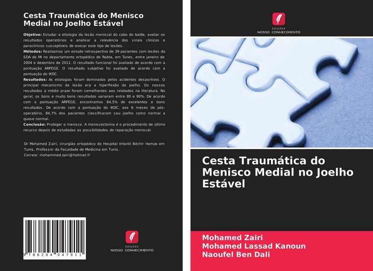 Produktbild: Cesta Traum&aacute;tica do Menisco Medial no Joelho Est&aacute;vel