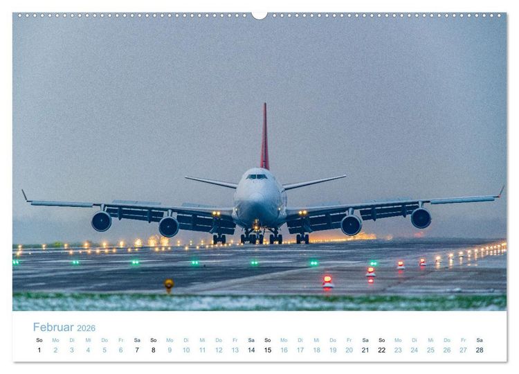 Produktbild: BOEING 747 - K&ouml;nigin der L&uuml;fte (hochwertiger Premium Wandkalender 2026 DIN A2 quer), Kunstdruck in Hochglanz