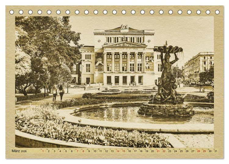 Produktbild: Das Baltikum - Ein Kalender im Zeitungsstil (Tischkalender 2026 DIN A5 quer), CALVENDO Monatskalender