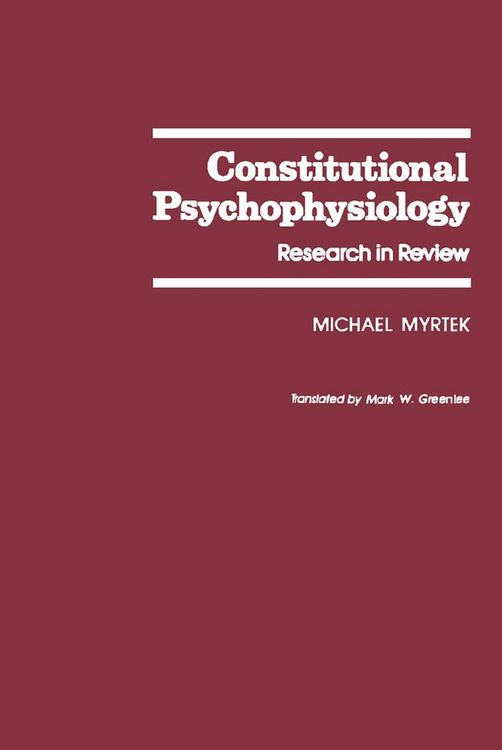 Produktbild: Constitutional Psychophysiology