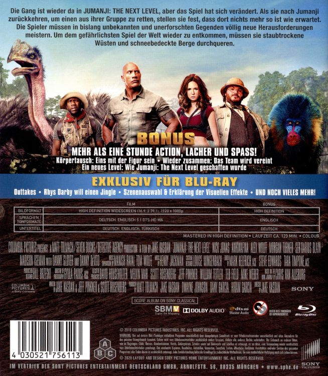 Produktbild: Jumanji : The Next Level