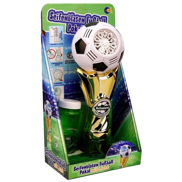 Produktbild: Seifenblasenmaschine Fu&szlig;ballpokal