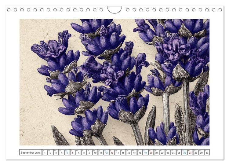 Produktbild: Florale Meisterwerke (Wandkalender 2026 DIN A4 quer), CALVENDO Monatskalender