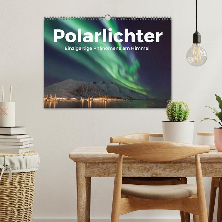 Produktbild: Polarlichter - Einzigartige Ph&auml;nomene am Himmel. (Wandkalender 2026 DIN A3 quer), CALVENDO Monatskalender