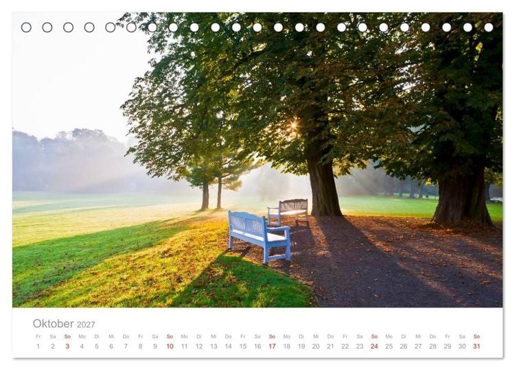 Produktbild: TH&Uuml;RINGEN 2027 (Tischkalender 2027 DIN A5 quer), CALVENDO Monatskalender
