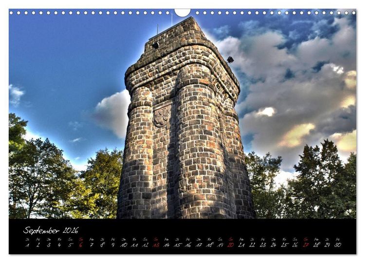 Produktbild: Wuppertal - Stadt der Schwebebahn in HDR (Wandkalender 2026 DIN A3 quer), CALVENDO Monatskalender
