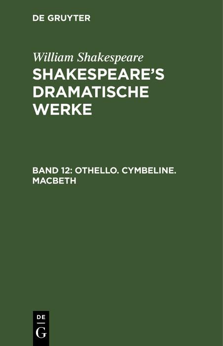 Produktbild: Othello. Cymbeline. Macbeth