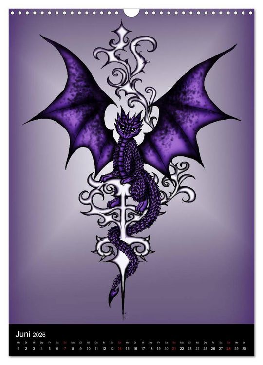 Produktbild: Drachen (Wandkalender 2026 DIN A3 hoch), CALVENDO Monatskalender