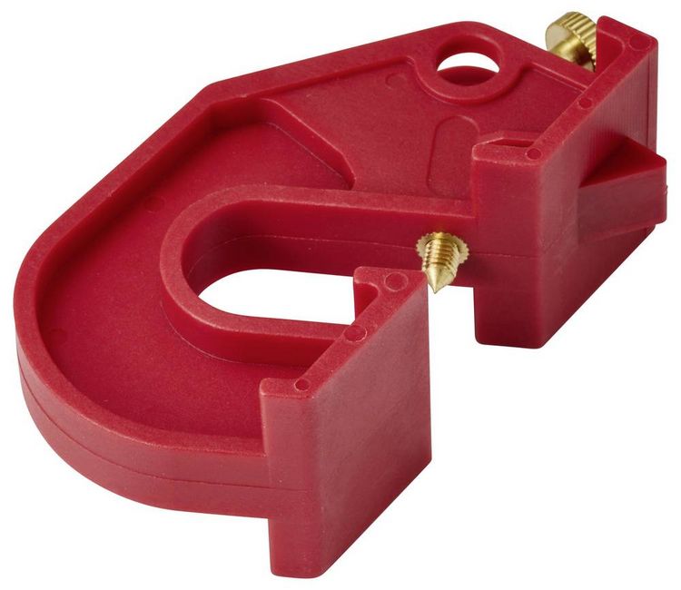 Produktbild: Sygonix SY-6872536 Verriegelung 54mm Rot Verriegelung Leistungsschalter S18 bis 20mm