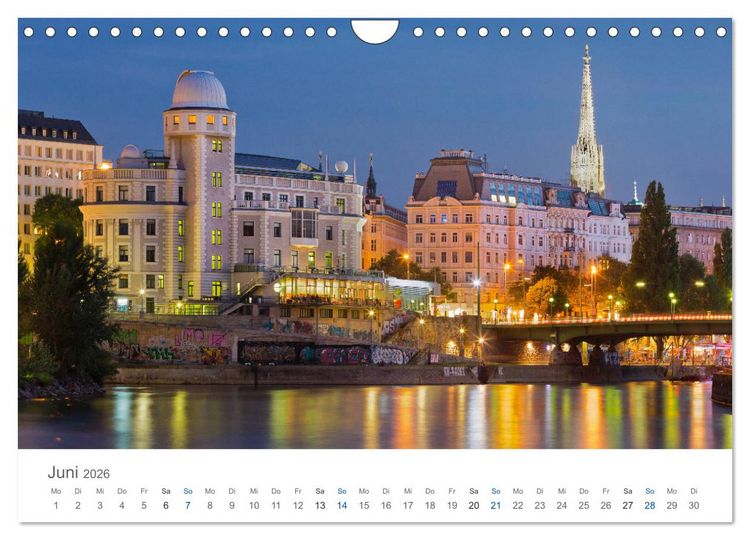 Produktbild: Traumhaftes Wien 2026 (Wandkalender 2026 DIN A4 quer), CALVENDO Monatskalender