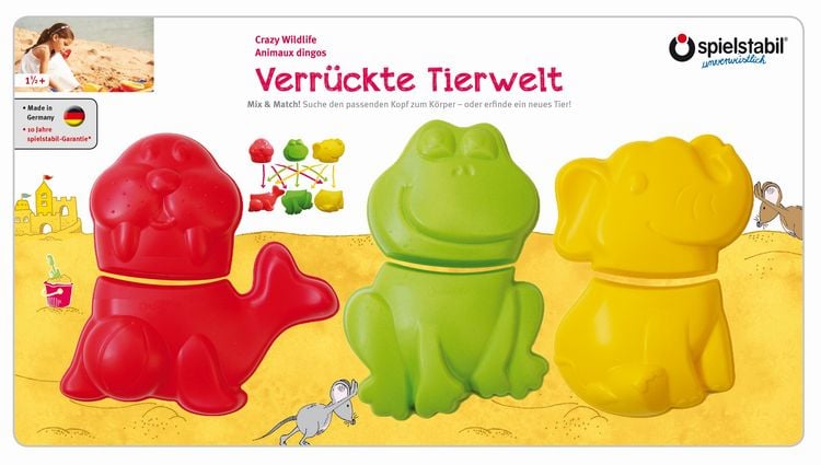 Produktbild: Spielstabil 7441 - Frosch, Seelöwe und Elefant im Set