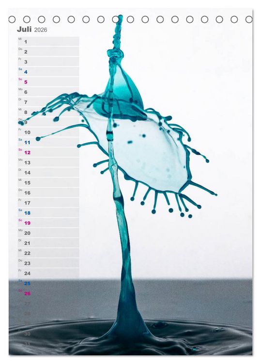 Produktbild: Farbenfreudig (Tischkalender 2026 DIN A5 hoch), CALVENDO Monatskalender