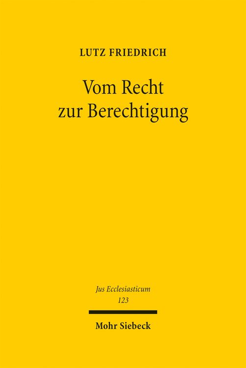 Produktbild: Friedrich, L: Vom Recht zur Berechtigung