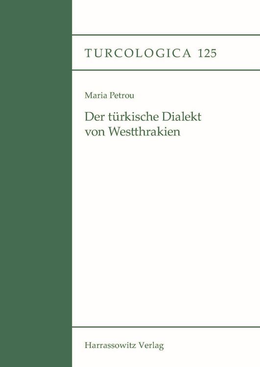 Produktbild: Der t&uuml;rkische Dialekt von Westthrakien
