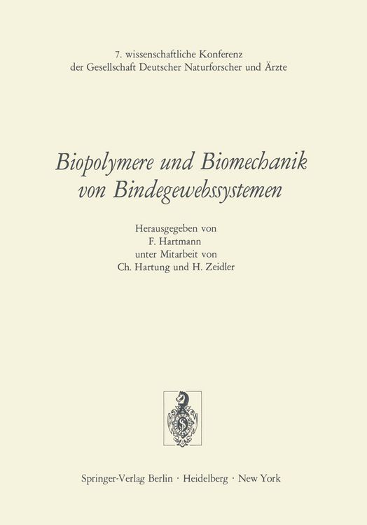 Produktbild: Biopolymere und Biomechanik von Bindegewebssystemen