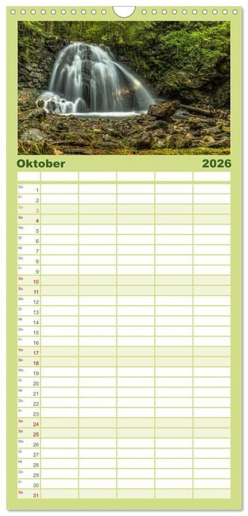 Produktbild: Familienplaner 2026 - Das Oberstdorfer Allg&auml;u mit 5 Spalten (Wandkalender, 21 x 45 cm) CALVENDO