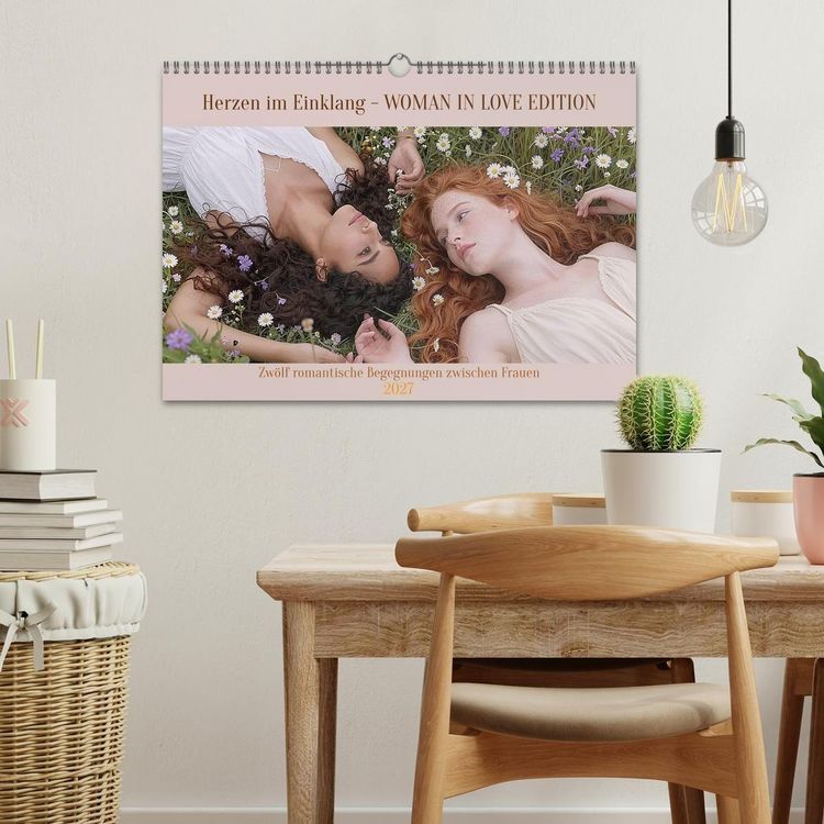 Produktbild: Herzen im Einklang - WOMAN IN LOVE EDITION (Wandkalender 2027 DIN A3 quer), CALVENDO Monatskalender