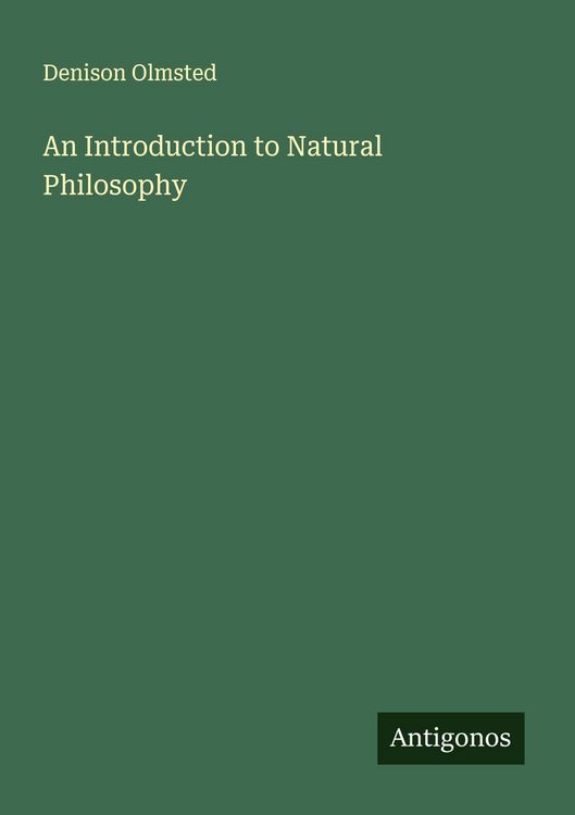 Produktbild: An Introduction to Natural Philosophy