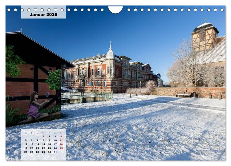 Produktbild: Prenzlau - Stadt im Herzen der Uckermark (Wandkalender 2026 DIN A4 quer), CALVENDO Monatskalender