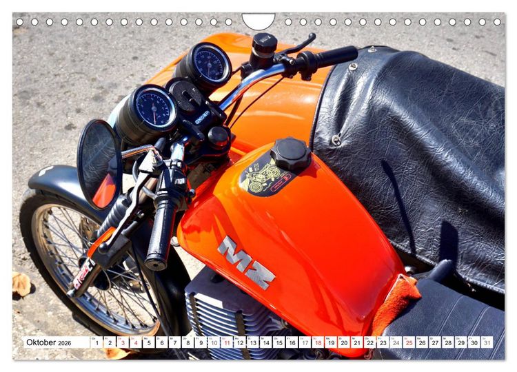 Produktbild: MZ ETZ 251 - Letztes Motorrad der DDR (Wandkalender 2026 DIN A4 quer), CALVENDO Monatskalender