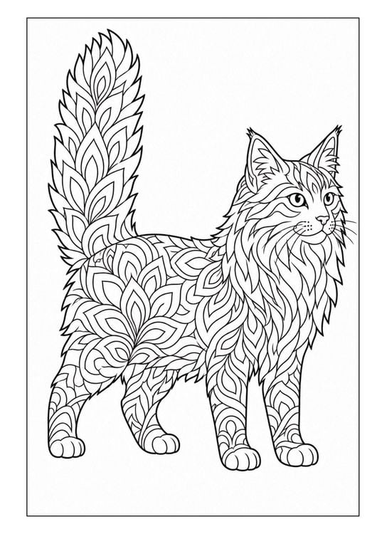 Produktbild: Mandala Malbuch Katzen f&uuml;r Kinder ab 8 Jahren, Teenager und Erwachsene mit 50 sch&ouml;nen Ausmalmotiven
