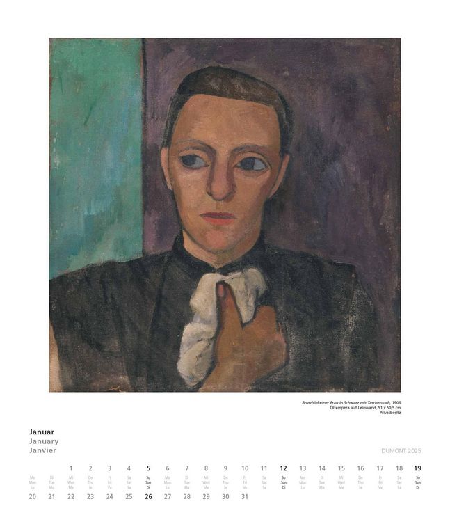 Produktbild: Paula Modersohn-Becker 2025 - Kunstkalender - Wandkalender