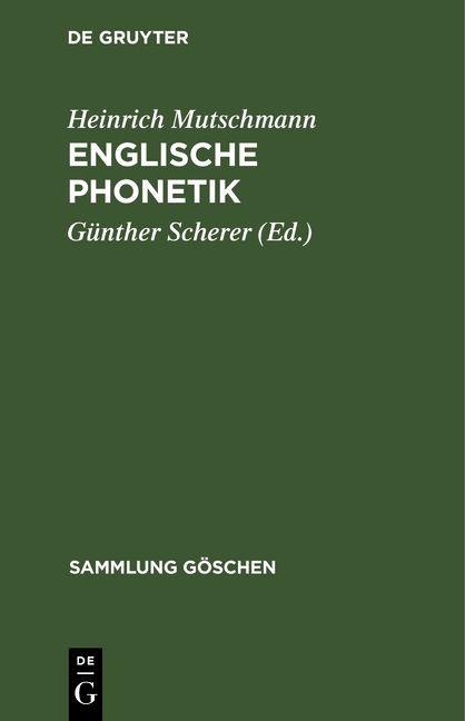 Produktbild: Englische Phonetik