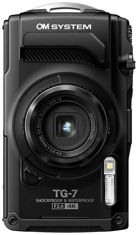 Produktbild: OM System TG-7 black Digitalkamera 12 Megapixel Opt. Zoom: 4 x Schwarz Sto&szlig;fest, Wasserdicht, 4K-Video