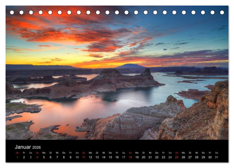 Produktbild: USA - Der Wilde Westen (Tischkalender 2026 DIN A5 quer), CALVENDO Monatskalender