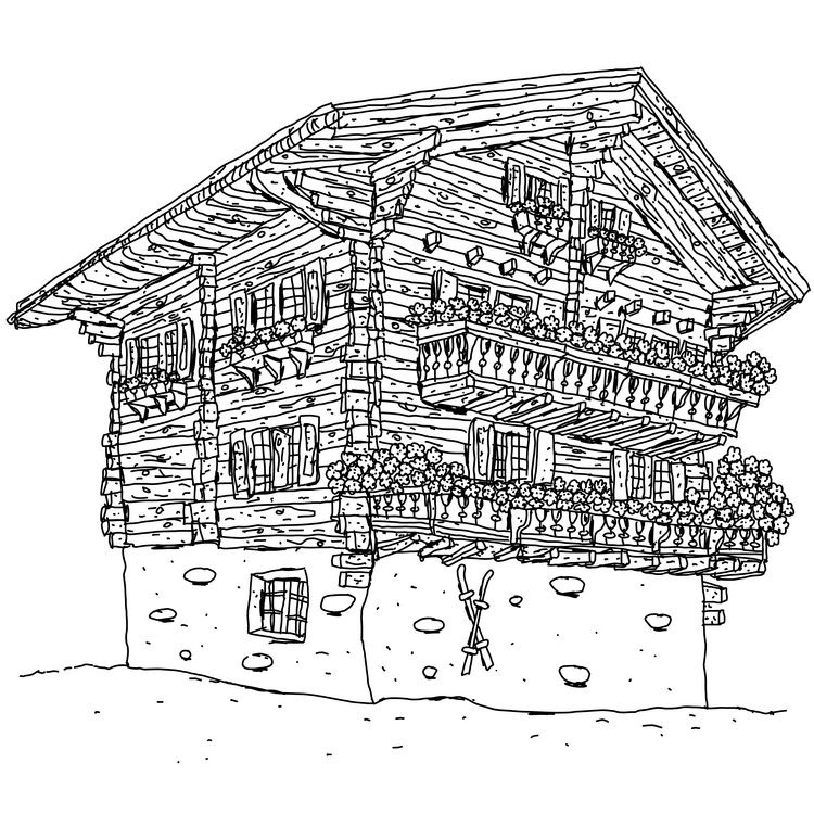 Produktbild: The Swiss Colouring Book
