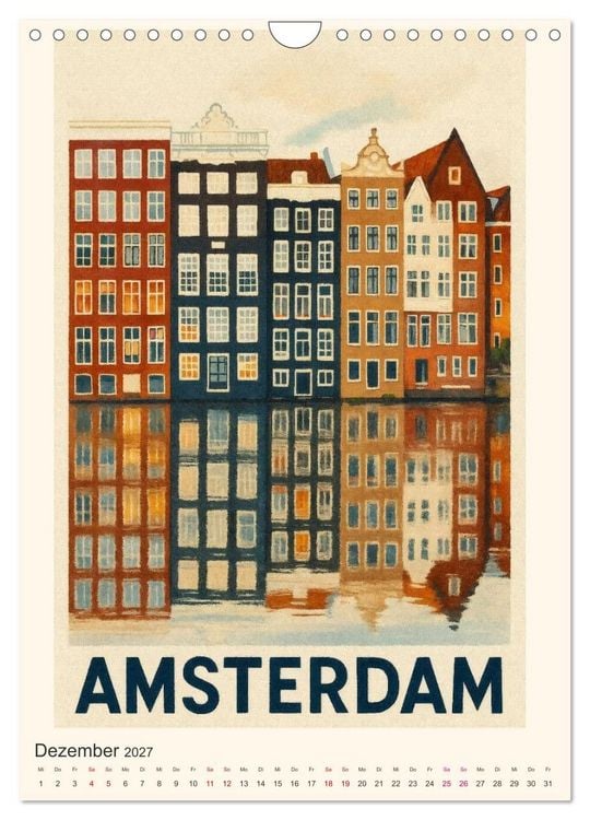Produktbild: Charmante Holland-Ansichten (Wandkalender 2027 DIN A4 hoch), CALVENDO Monatskalender