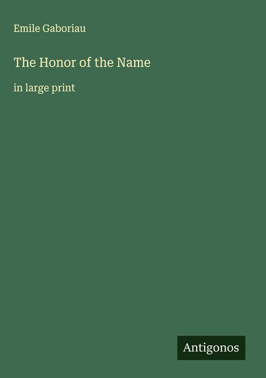 Produktbild: The Honor of the Name