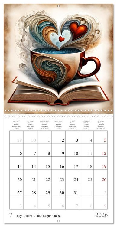 Produktbild: Enchanting mugs (Wall Calendar 2026 12 &times; 12 Inch) CALVENDO 12 Month Wall Calendar